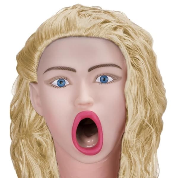 Sexig blåsig docka sugare vibrator blond Lisa