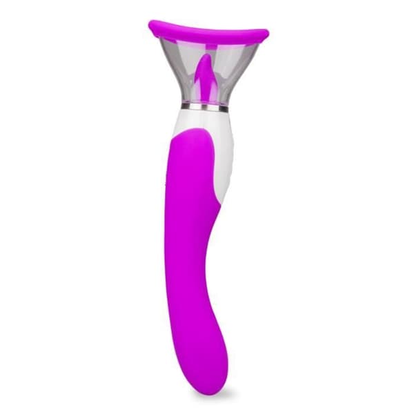 Vulva pump med tunga och Torch vibrator