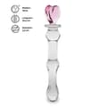 Miniatyrbild 2 av 4: Pretty Heart Crystal Glass Dildo - Sexleksak - Glas - Rosa - Vagina - Anal - Medium