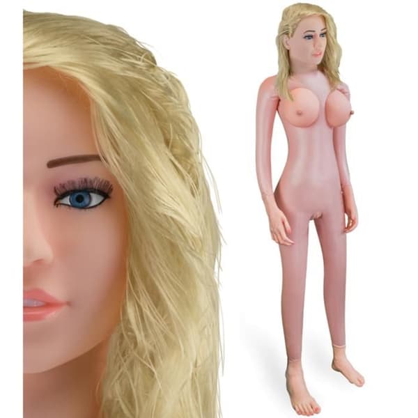 Blond realistisk uppblåsbar sexdocka