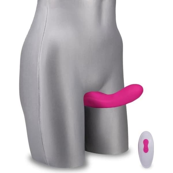 GirlBoss Pink Fjärrkontroll Strapless Strap-on Dildo