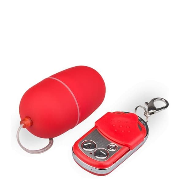 Fjärrstyrt vibrerande ägg - EggXiting Red Collection