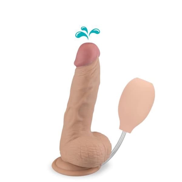 Realistisk Böjd Ejakulerande Dildo Med Sugkopp - Känsla Stol Collection