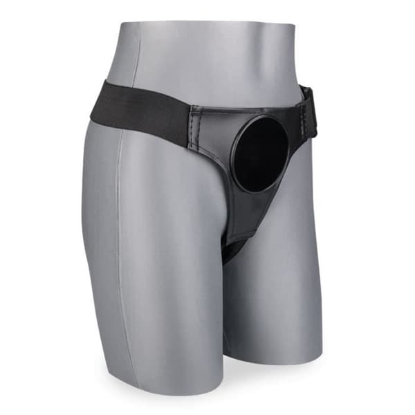 Lovebelt sugkopp dildo bälte - LOVE AND VIBES Collection Svart