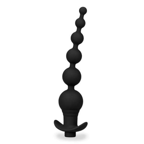 Torn vibrerande radband anal plugg - Plug and Play Collection Black