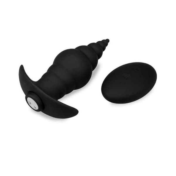 Plug anal vibrerande fjärrkontroll Cupid - Kollektion Plug and Play Svart