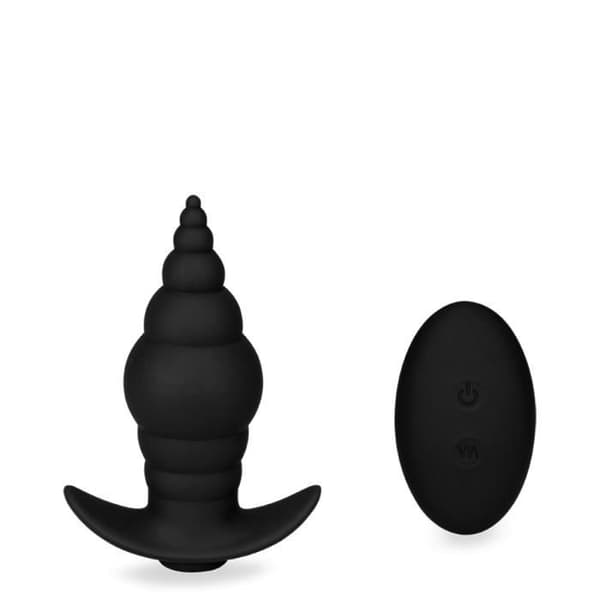 Plug anal vibrerande fjärrkontroll Cupid - Kollektion Plug and Play Svart