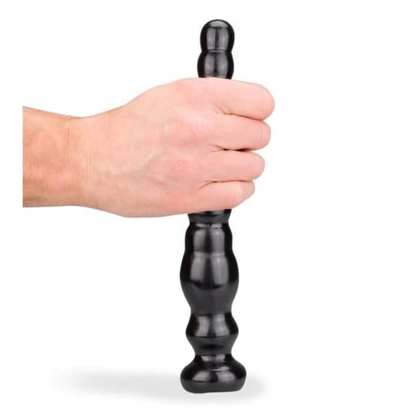 Analplugg - Ezio - Svart - PVC - 25,9 cm - Progressiv diameter 2,3 till 4,0 cm