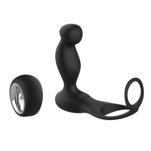 Prostata sexleksak med trådlös fjärrkontroll cockring