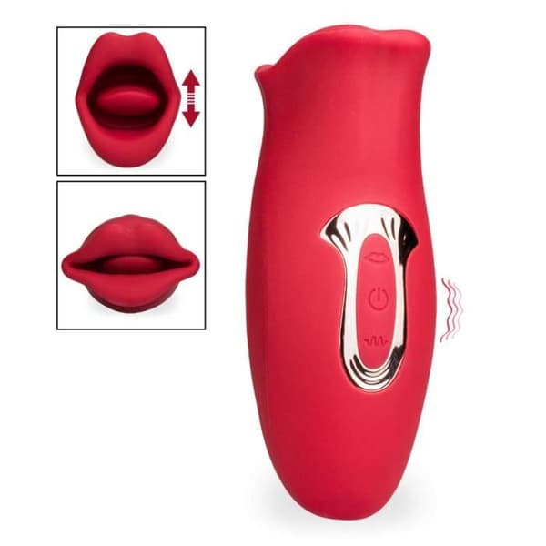 Feminine Clitoral Vibrator - Sweet Kiss vibrerande mun och tunga klitorisstimulator