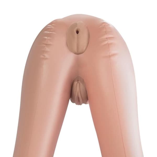 Sexig brunt uppblåsbart docka vagina anus Jessica
