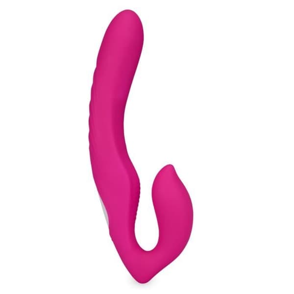 GirlBoss Pink Fjärrkontroll Strapless Strap-on Dildo