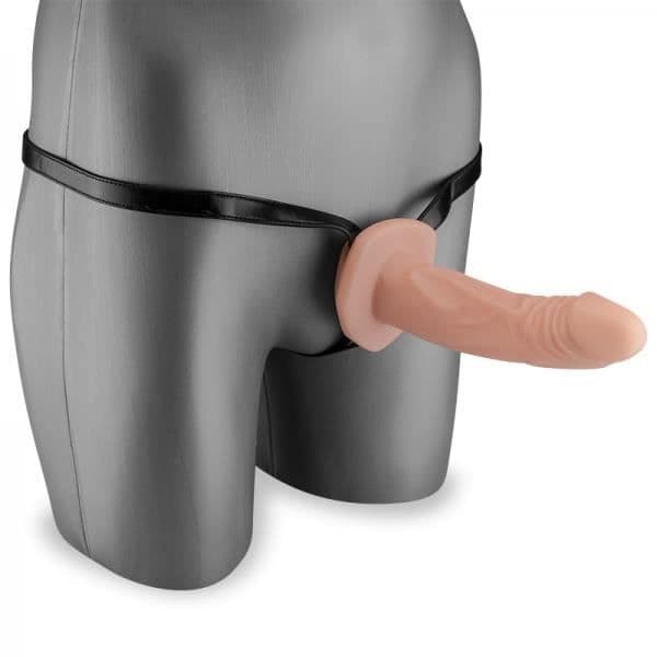 Dildo - LOVE AND VIBES - Realistisk ihålig sele - 16 cm - PVC - Vuxen