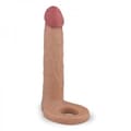 Miniatyrbild 3 av 4: Sextoy - KÄRLEK &amp; VIBRATIONER - Gode Ceinture Dubbel Penetration - TPR Soft Touch - 15,5 cm Lång - 3 cm Diameter