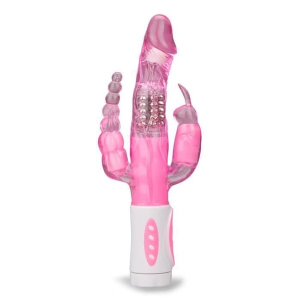 Triple Penetration Rotating Rabbit Vibrator Non Pink