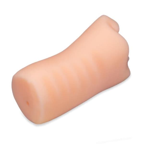 Manlig Masturbator mun suger tunga Ljus hud