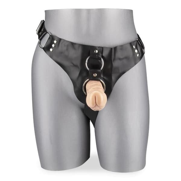 Sele med 2 Strap-on Dildos - LOVE &amp; VIBES - Dubbel penetration - Silikon