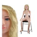 Miniatyrbild 1 av 4: Realistisk Uppblåsbar Docka Vibrerande Sittande Blond Icke-Kött