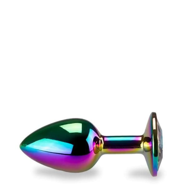 Rosebud anal juvel rainbow heart S Multicolor