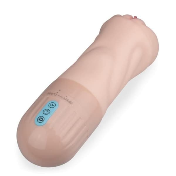 Manlig masturbator för män realistisk artificiell vagina sug och vibrerande Judy - LOVE AND VIBES Collection