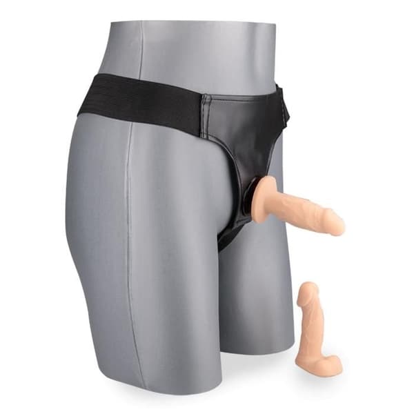 Gode ceinture anal 2 mini godes utbytbara