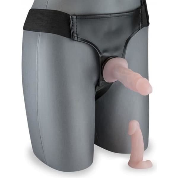 Gode Ceinture Anal - KÄRLEK &amp; VIBBAR - Mini Godes Interchangeables - Svart - Plast - Anus