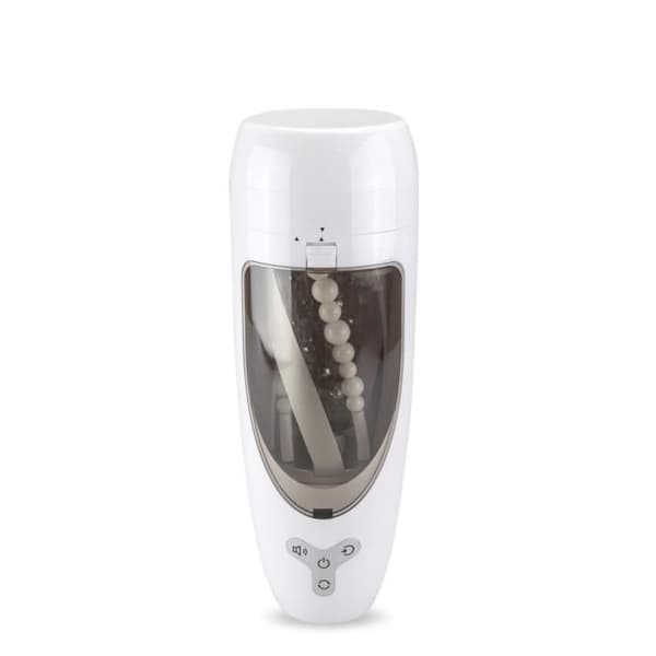 Masturbator - LOVE AND VIBES - Automatisk Vaginette - 10 rotationslägen - 6 vibrationslägen - Vit