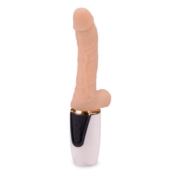 Gabriel teleskopisk och uppvärmd vibrerande dildo - Feeling White Collection