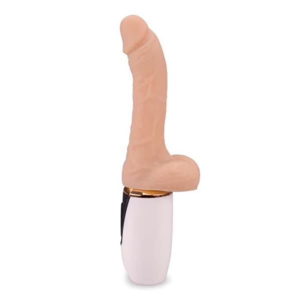 Gabriel teleskopisk och uppvärmd vibrerande dildo - Feeling White Collection