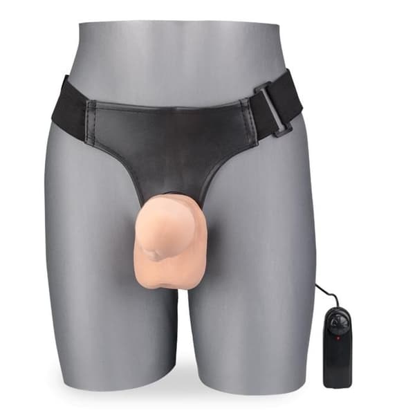 XL vibrerande strap-on dildo 23,0cm Landon