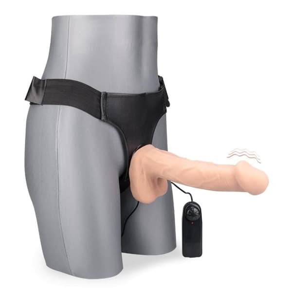 XL vibrerande strap-on dildo 23,0cm Landon
