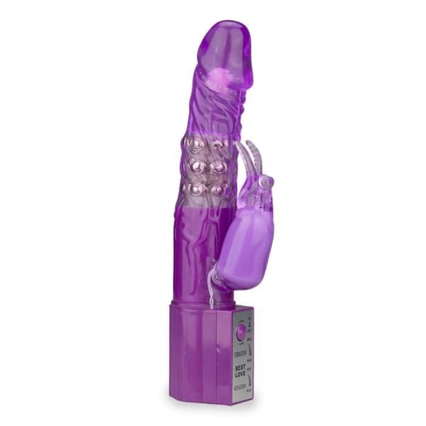 Vibromassager - KÄRLEK OCH VIBRATIONER - Rotationskanin - Stort Diameter - 25 cm - TPR Soft Touch