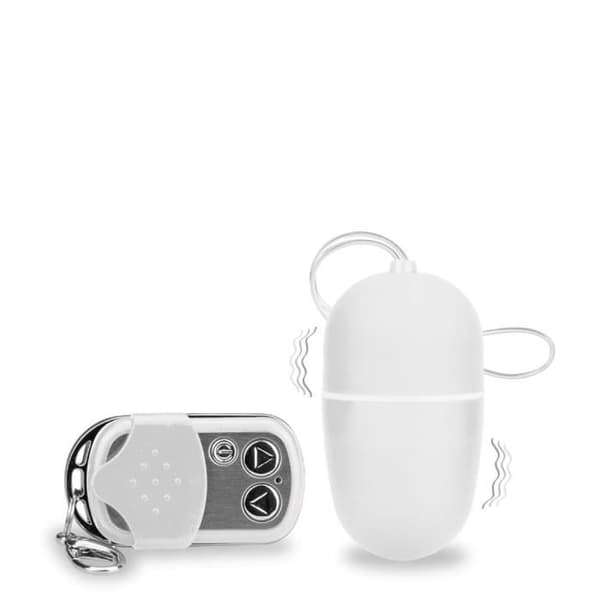 Fjärrstyrt vibrerande ägg - KÄRLEK OCH VIBRAR - Vit - 10 vibrationslägen