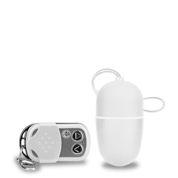 Fjärrstyrt vibrerande ägg - KÄRLEK OCH VIBRAR - Vit - 10 vibrationslägen