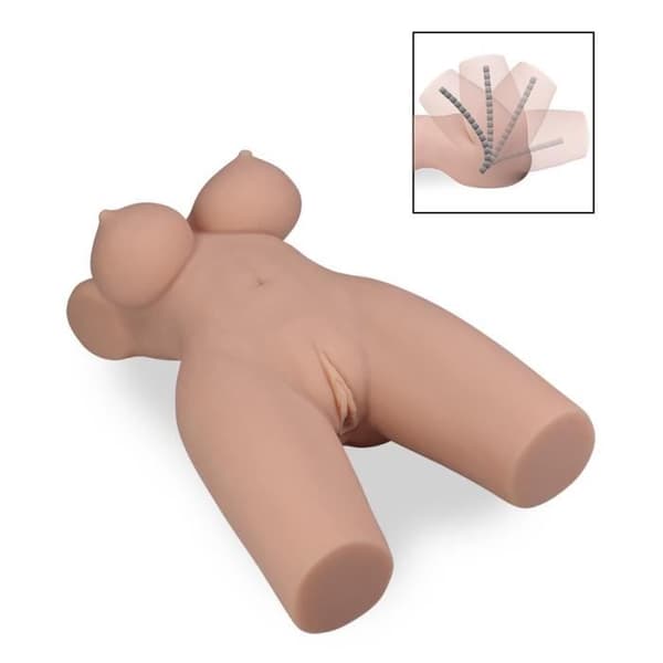 Liten byst - Amélia - TPE - 3,8 kg - Lätt hud - Genomtränglig och ledad