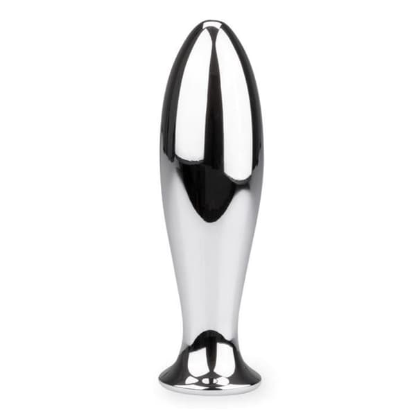 Ständigt vibrerande analplugg i metall - LOVE AND VIBES Chrome Collection