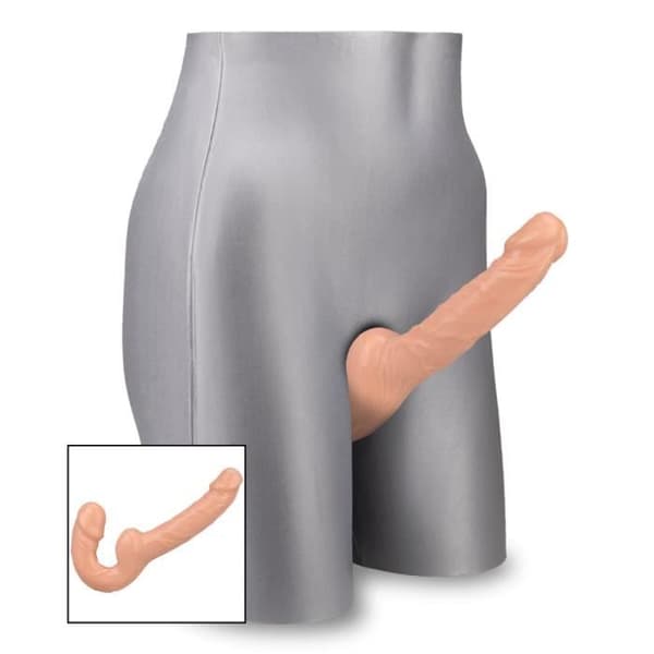 Realistisk Strap-on Swap Beige - Strap-on dildo utan sele - Realistisk design - Nöje för båda parter