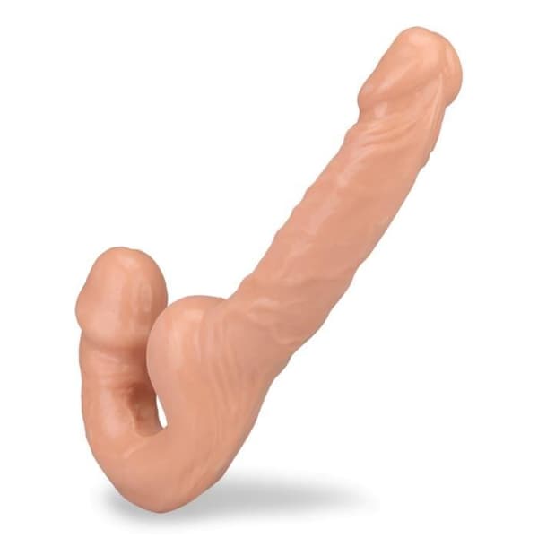 Realistisk Strap-on Swap Beige - Strap-on dildo utan sele - Realistisk design - Nöje för båda parter