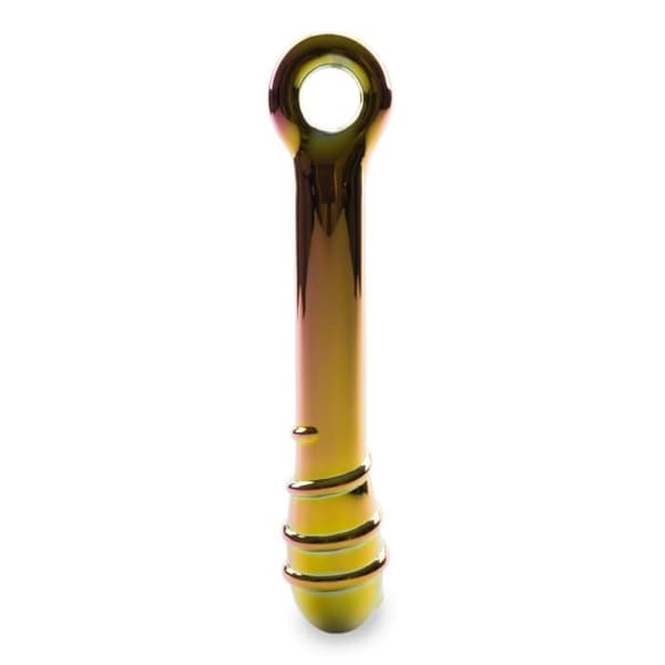 Glasdildo - Utopia - Anal - Tjockt och räfflat huvud - 18,5 cm