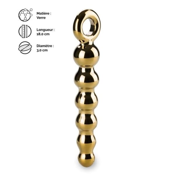 Treasure Gold glas anal radband