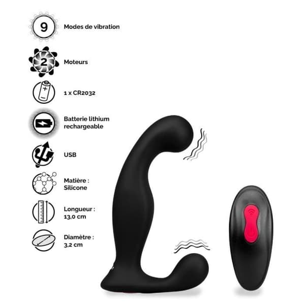 Lord Noir fjärrstyrd prostatastimulator