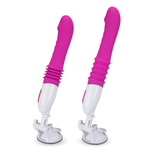 Vibromassör - KÄRLEK OCH VIBRATIONER - Stor - Silikon och ABS - 10 vibrationslägen - Roterbart sugfäste