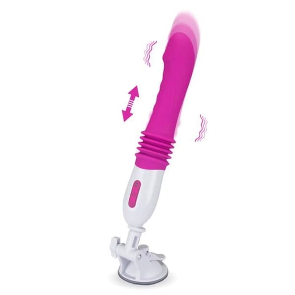 Vibromassör - KÄRLEK OCH VIBRATIONER - Stor - Silikon och ABS - 10 vibrationslägen - Roterbart sugfäste