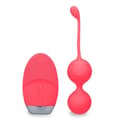 Miniatyrbild 1 av 4: Pink Bounce vibrerande geishabollar och fjärrkontroll