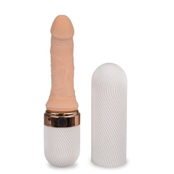 Mister Hide vibrerande dildo fram och tillbaka - Feeling White Collection