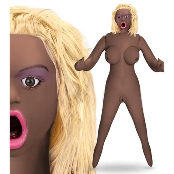 Uppblåsbar Sexdocka Avsugning Blond Icke kött