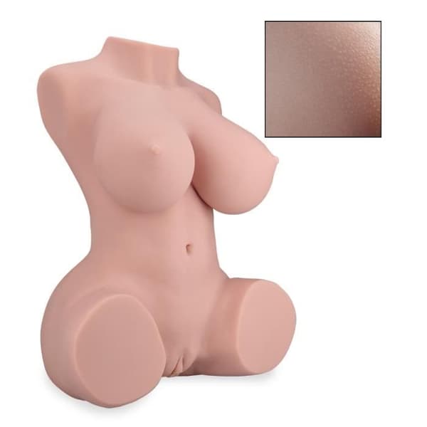 Stor realistisk hudstruktur byst Carmen 13,6 kg