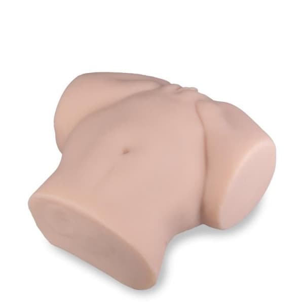 TPE Butt Masturbator med vagina- och anusöppningar - Elyssa - Ljus hud - 7,3 kg