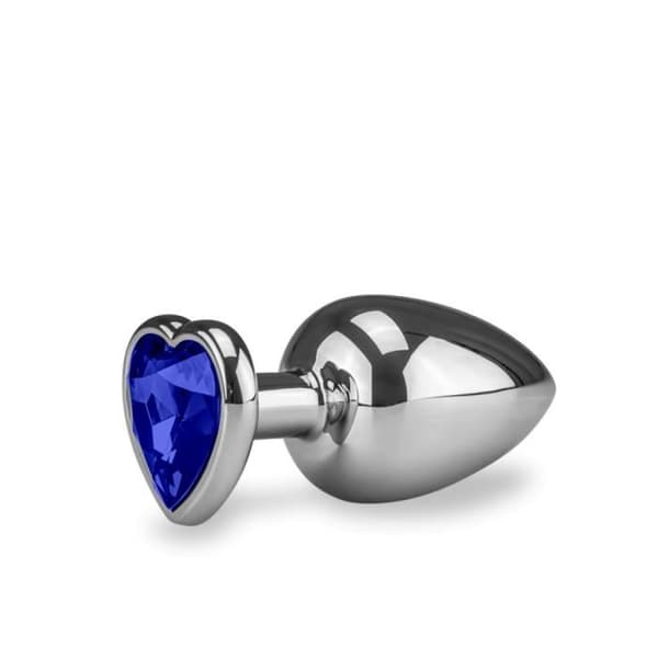 Anal Jewel Rosebud Heart XL Sapphire - Diamond Collection