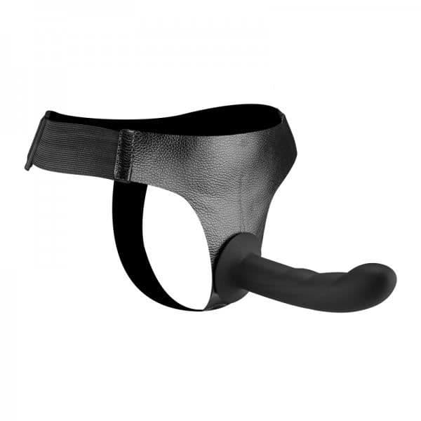 Gode Ceinture - KÄRLEK &amp; VIBRAR - Modell Svart - 16CM - Mjuk Silikon - Vattentät